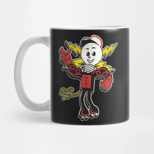 Vintage Reddy Kilowatt Your Electrical Servant Neon Sign Mug